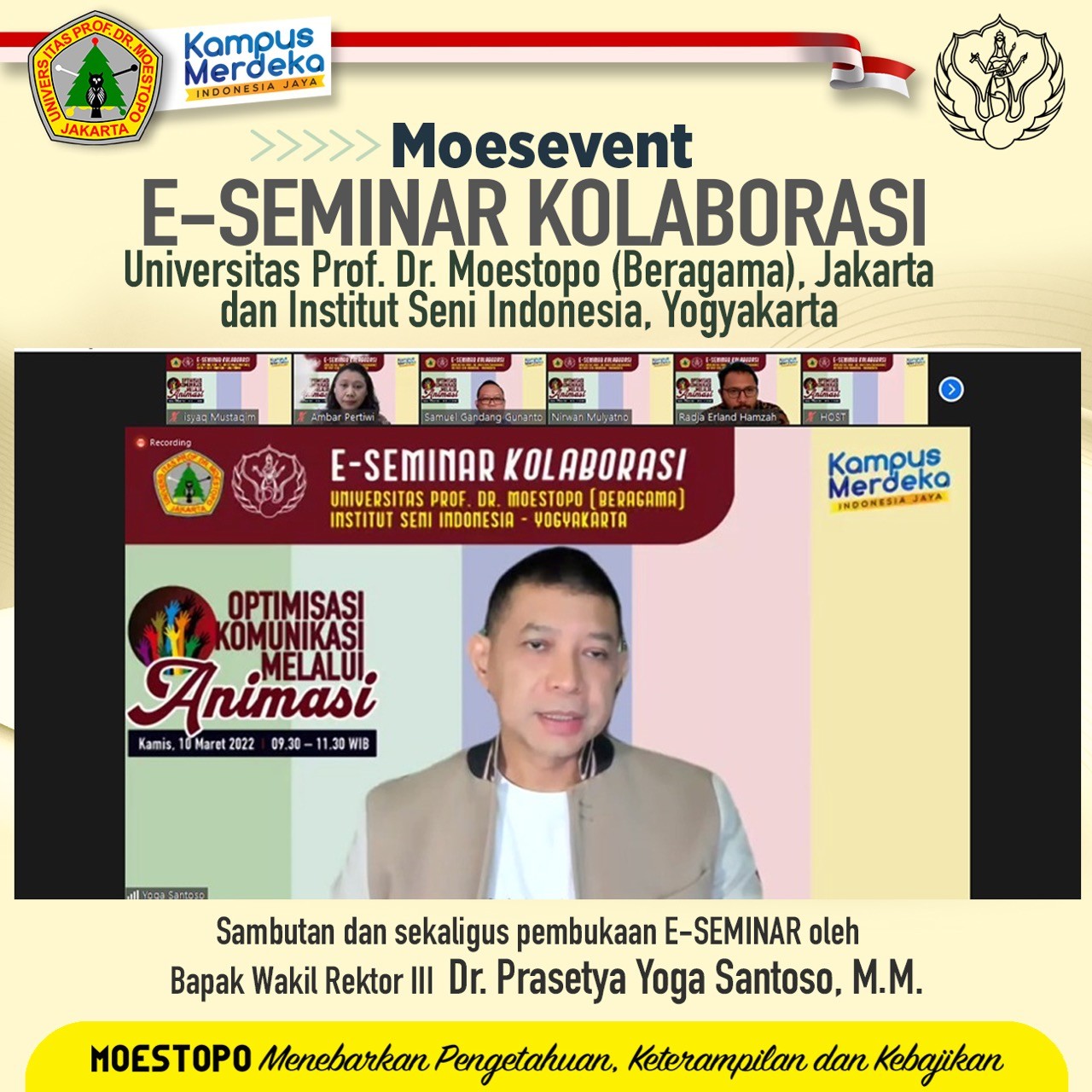 Sambut Era Animasi, Universitas Moestopo dan ISI Yogyakarta Berkolaborasi