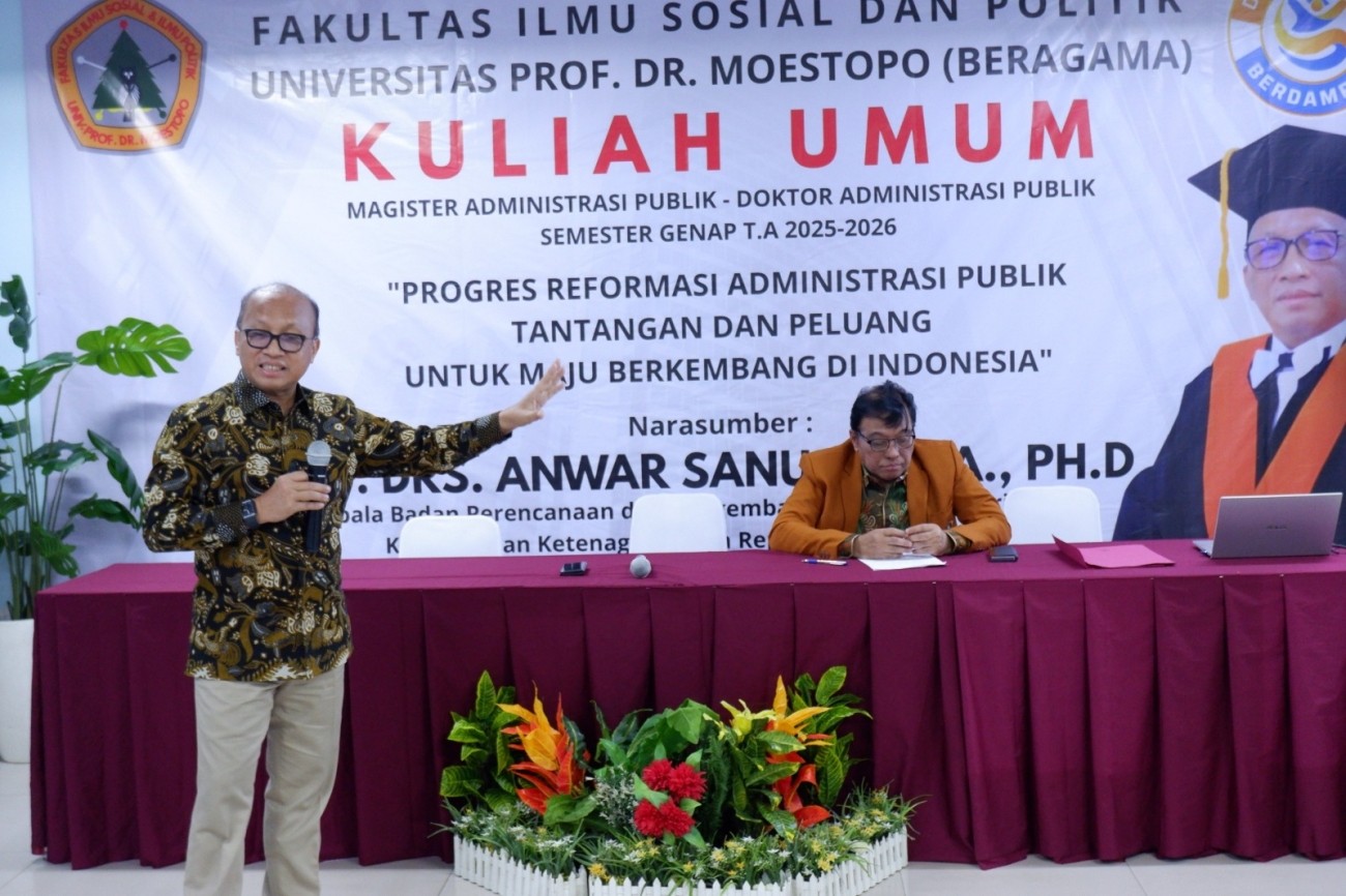 FISIP Universitas Moestopo Gelar Kuliah Umum Bahas Progres Reformasi Administrasi Publik di Indonesia