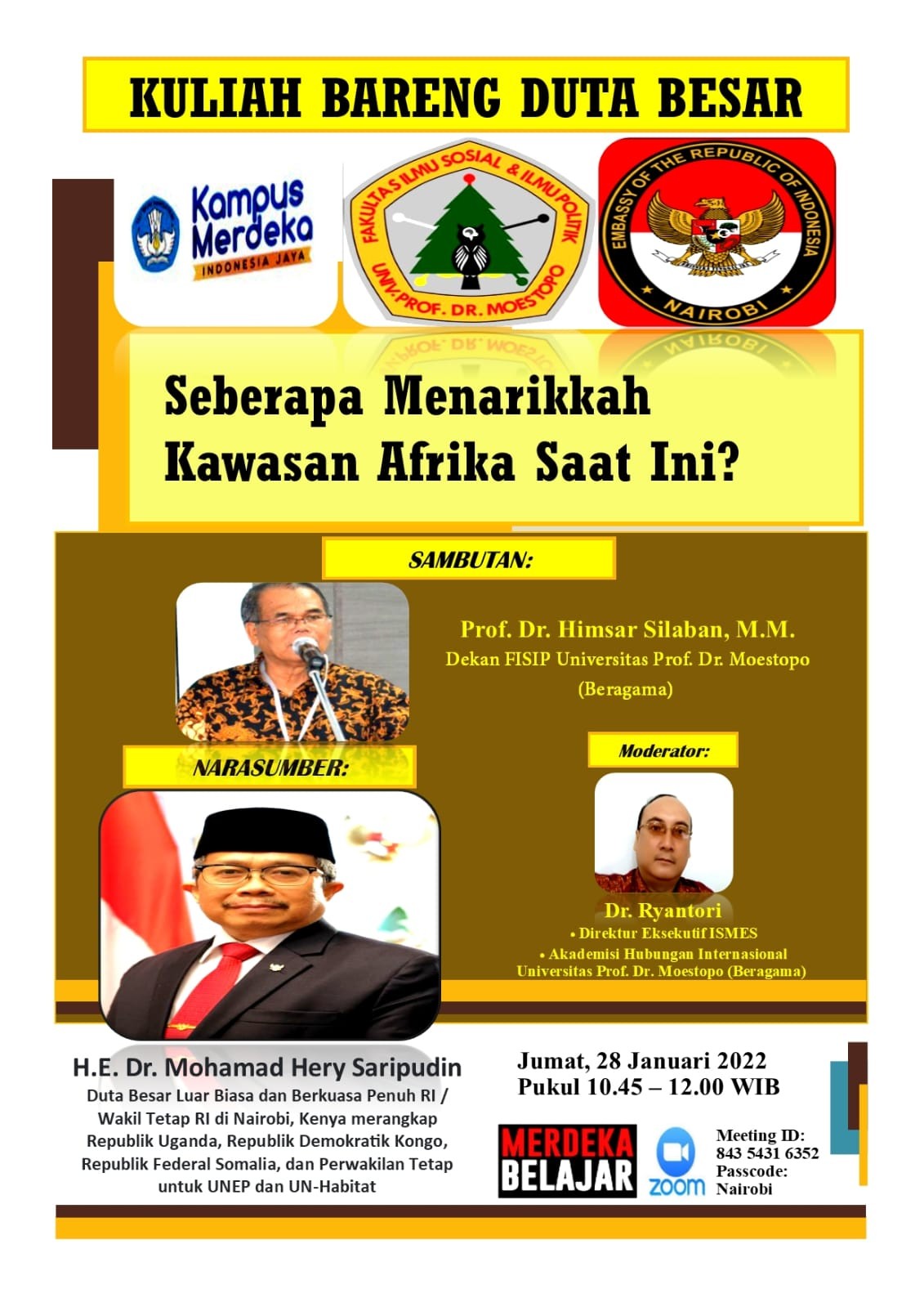 Kuliah Bareng Duta Besar Naerobi